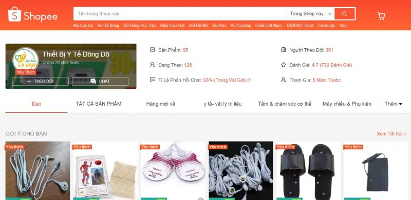 Shopee của Thiết bị Y tế Đông Đô