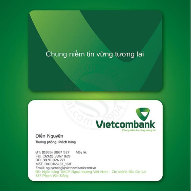 Mẫu Card Visit đã được thiết kế tại Vĩnh Phát