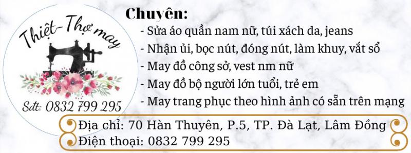 Thiệt Sửa Quần Áo Đà Lạt