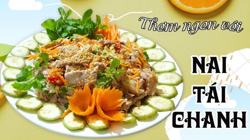 Thịt nai tái chanh