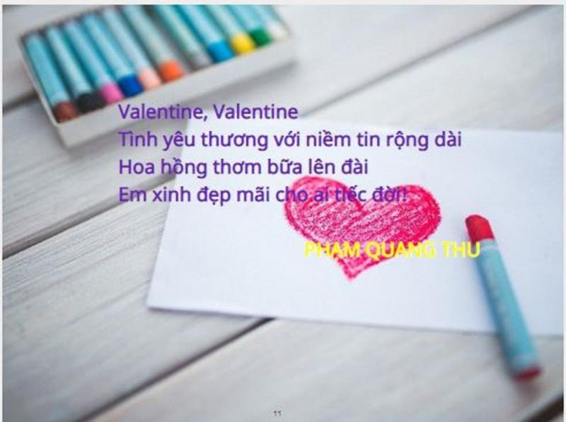 Thơ hay Valentine's day