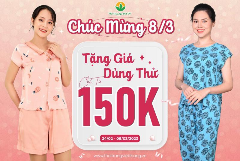 Chương trình khuyến mãi 8/3 của Thời trang Việt Thắng