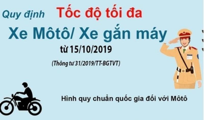 Thông tư số 31/2019/TT-BGTVT uy định về tốc độ và khoảng cách an toàn của xe cơ giới, xe máy chuyên dùng tham gia giao thông trên đường bộ