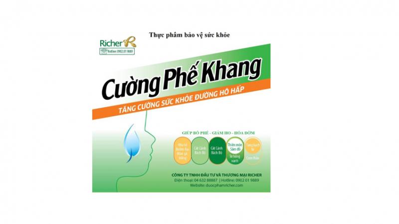 Thực phẩm chức năng Cường Phế Khang