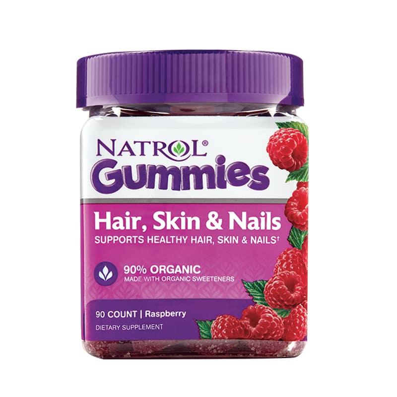 Thực phẩm chức năng kẹo dẻo Natrol Gummies Hair, Skin & Nails