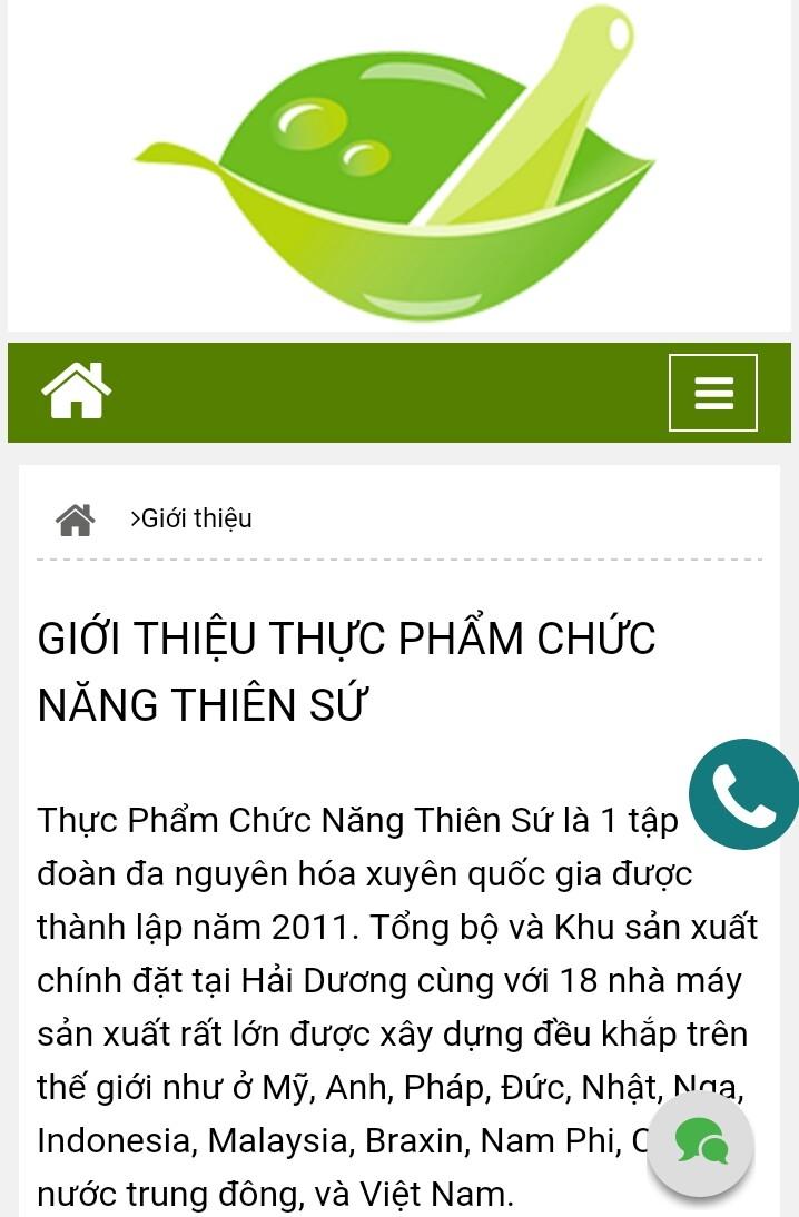 Thực phẩm chức năng Thiên Sứ