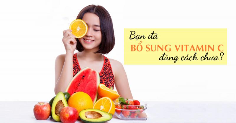 Việc bổ sung Vitamin C từ những nguồn tổng hợp khác là hết sức cần thiết