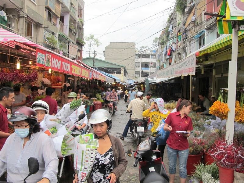 Các khu chợ hoa