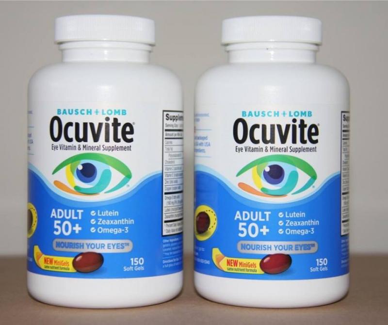 Thực phẩm chức năng Viên uống bổ mắt Ocuvite Adult 50+ cho người lớn trên 50