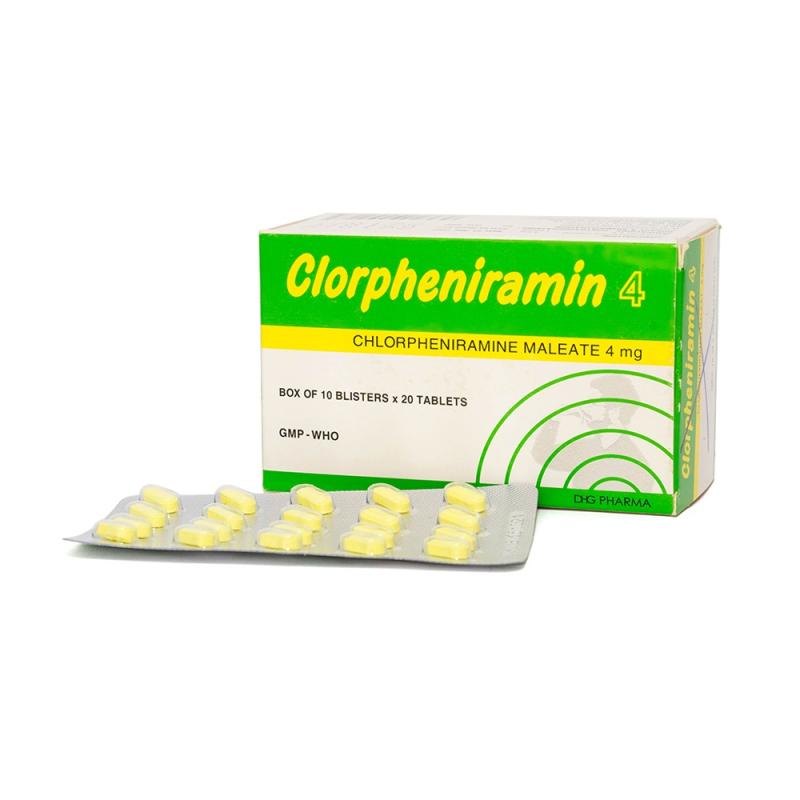 Clorpheniramin 4 được bào chế dạng viên nén 4mg