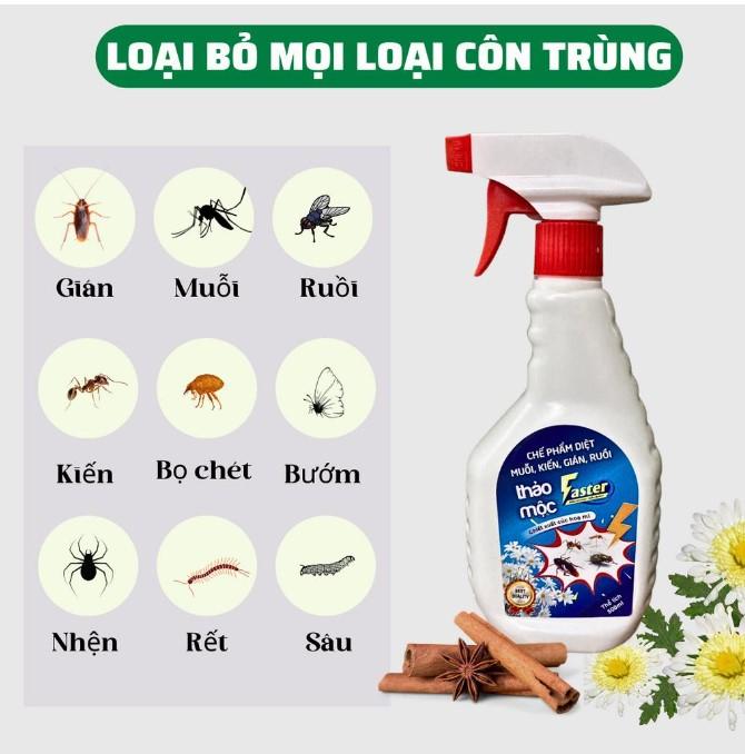 Thuốc diệt côn trùng thảo mộc hương Quế Faster