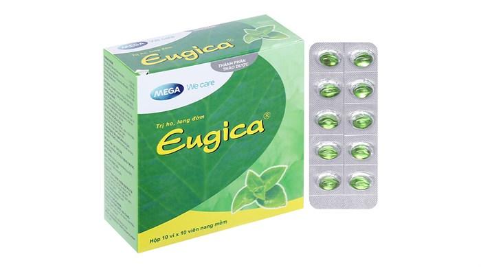 Thuốc Eugica xanh trị ho đờm, cảm cúm, sổ mũi (Hộp 10 Vỉ X 10 Viên)