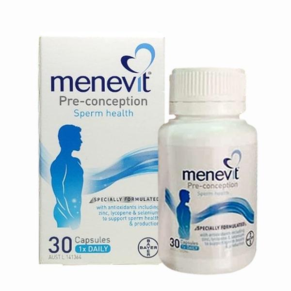 Menevit Elevit giúp phát triển tinh trùng bình thường, bảo vệ chống lại thiệt hại DNA, tối ưu hóa khả năng có con của nam giới