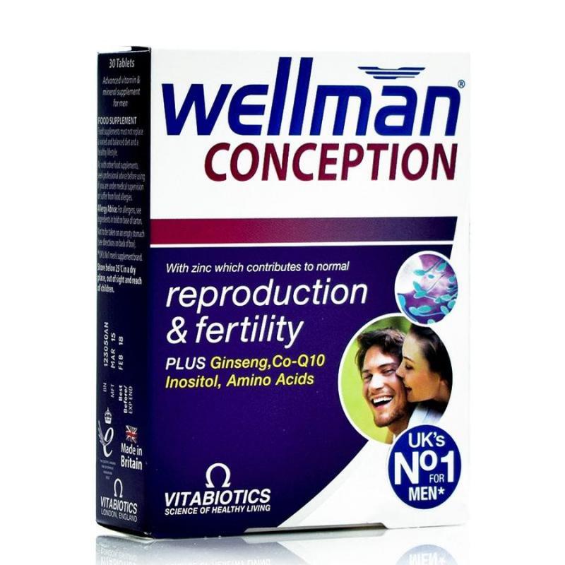 Sản phẩm hỗ trợ sinh sản cho nam giới Wellman Conception 30 viên