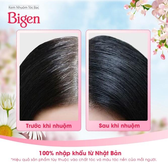 Thuốc nhuộm tóc phủ bạc dạng kem Bigen Speedy Color Cream