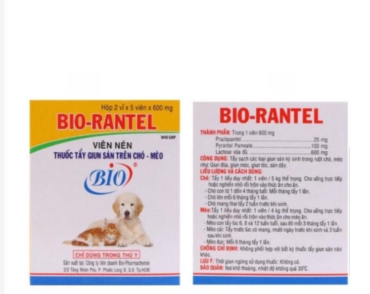 Thuốc tẩy giun sán Bio Rantel