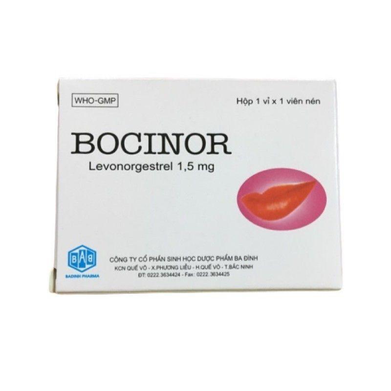 Thuốc tránh thai Bocinor (Levonorgestrel 1,5mg)