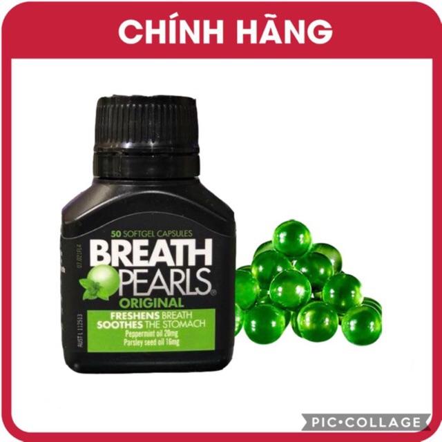 Breath Pearls có sự kết hợp của tinh dầu bạc hà và tinh dầu hạt mùi tây, những kẻ thù muôn đời của mùi hôi trong khoang miệng