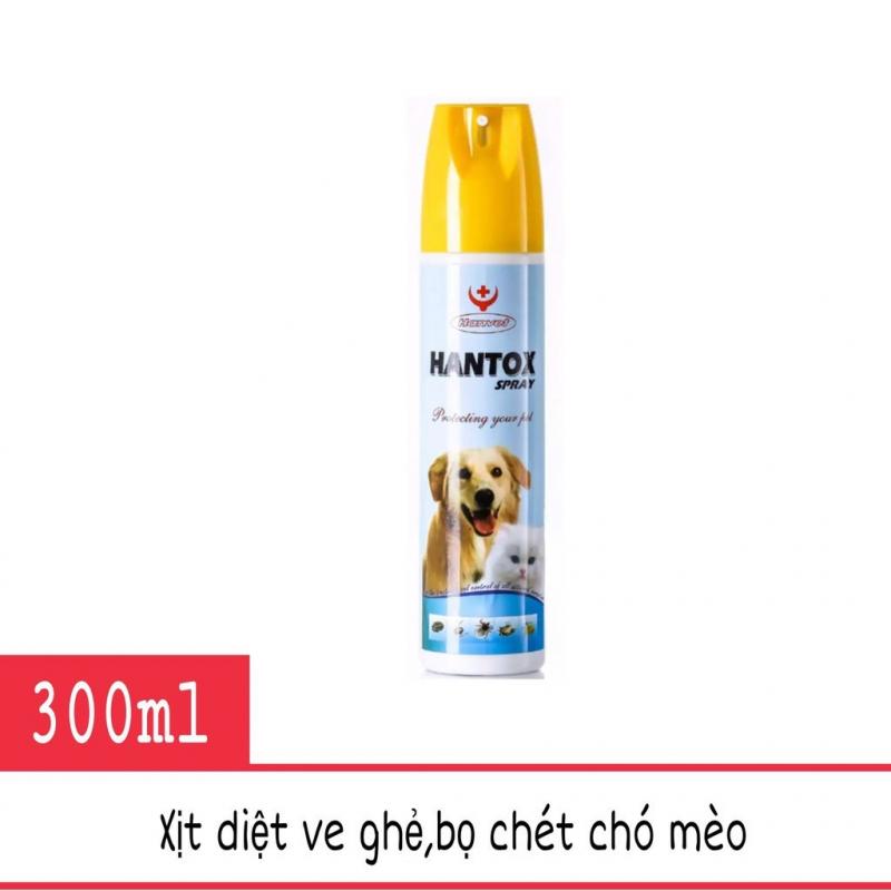 Thuốc xịt diệt bọ chét ve chấy rận ghẻ chó mèo Hantox Spray