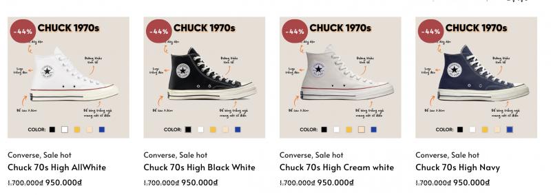 Thương hiệu Converse sale