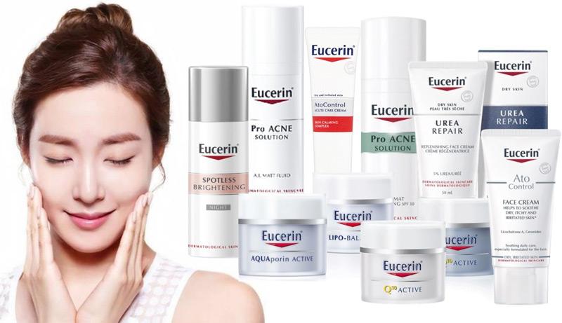 Thế mạnh của Eucerin là những dòng sản phẩm làm trắng da, trị nám, chống lão hóa...