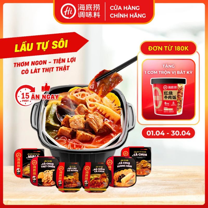 Thương hiệu lẩu tự sôi Haidilao
