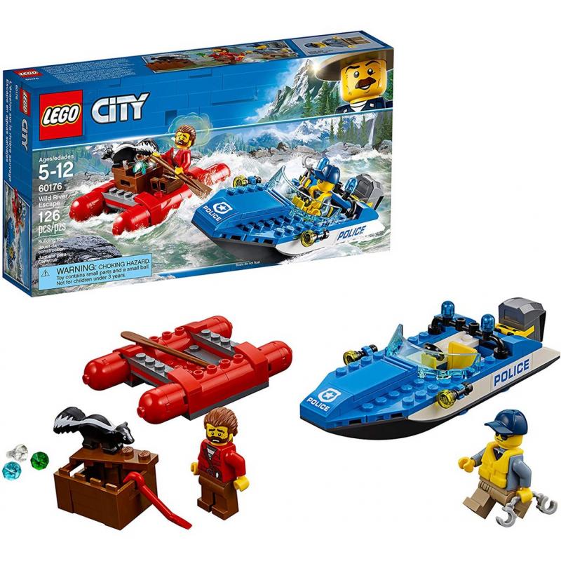 Thuyền hơi tẩu thoát LEGO CITY - 60176