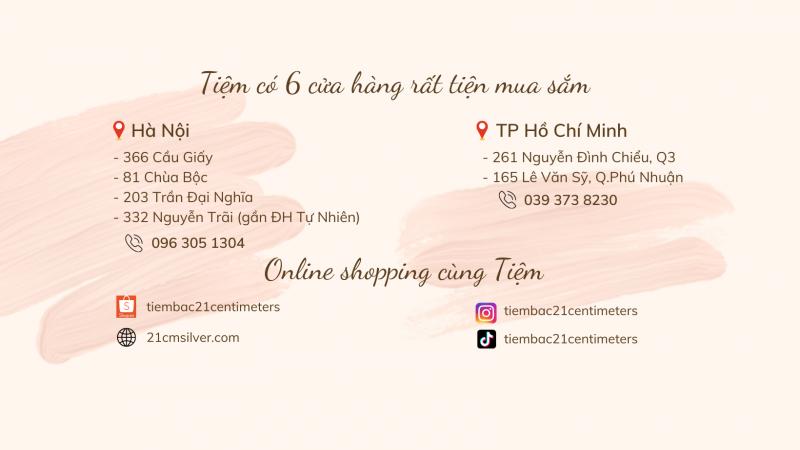 Liên hệ với Tiệm bạc 21 Centimeters