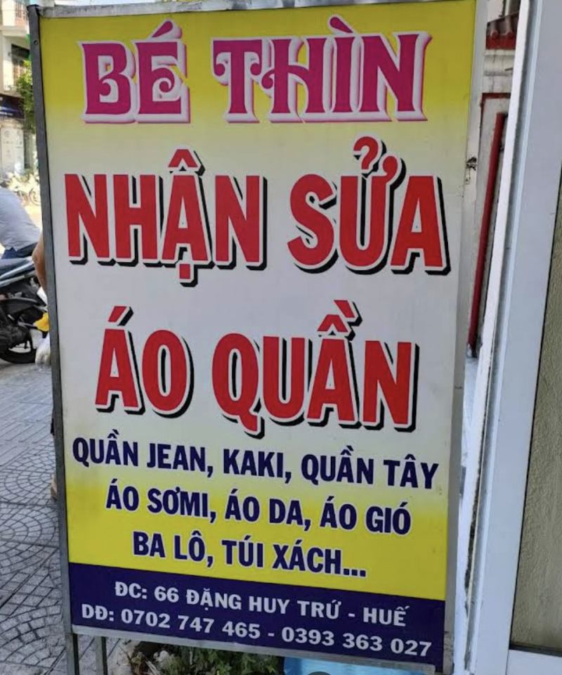 Tiệm Sửa Quần Áo Bé Thìn