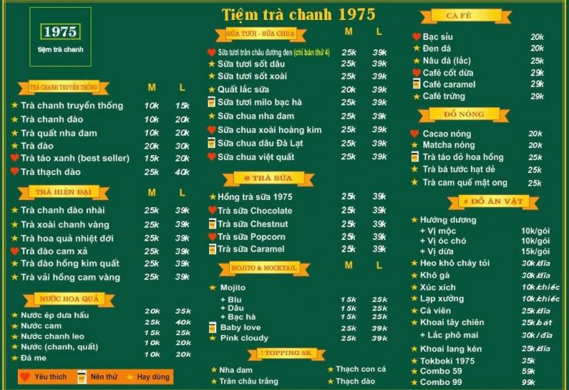 Tiệm Trà Chanh 1975 - Phủ Lý
