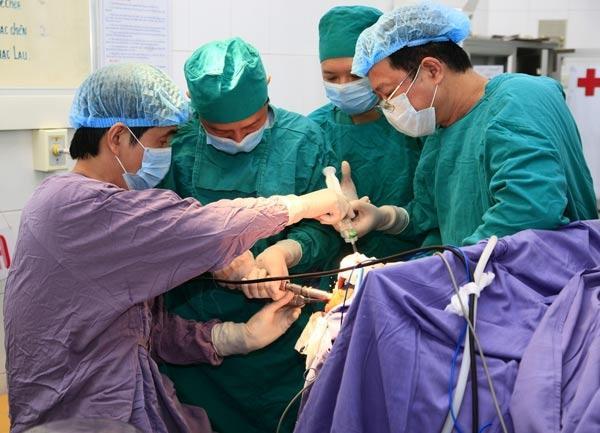 Hình ảnh một ca phẫu thuật