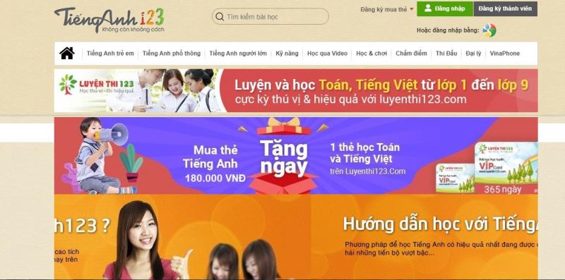 Tiếng anh 123.com