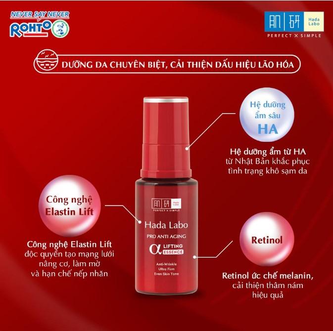 Tinh chất chống lão hóa Hada Labo Pro Anti Aging Essence