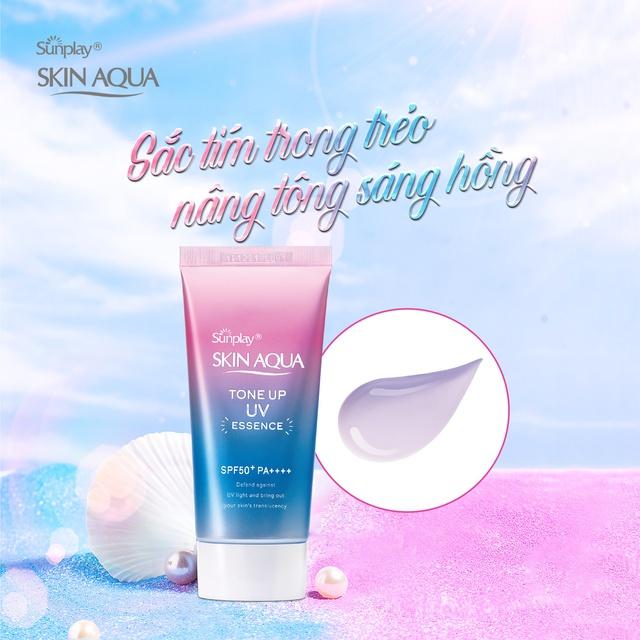 Tinh chất chống nắng Sunplay Skin Aqua Tone Up UV Essence SPF50+ 50g