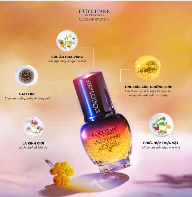 Tinh chất dưỡng mắt L'Occiatne Immortelle Reset Night Eye Serum