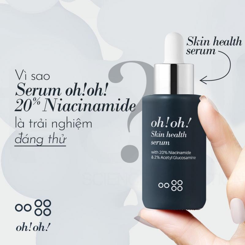 Tinh chất dưỡng sáng da, giảm thâm nám oh!oh! Skin Health Serum