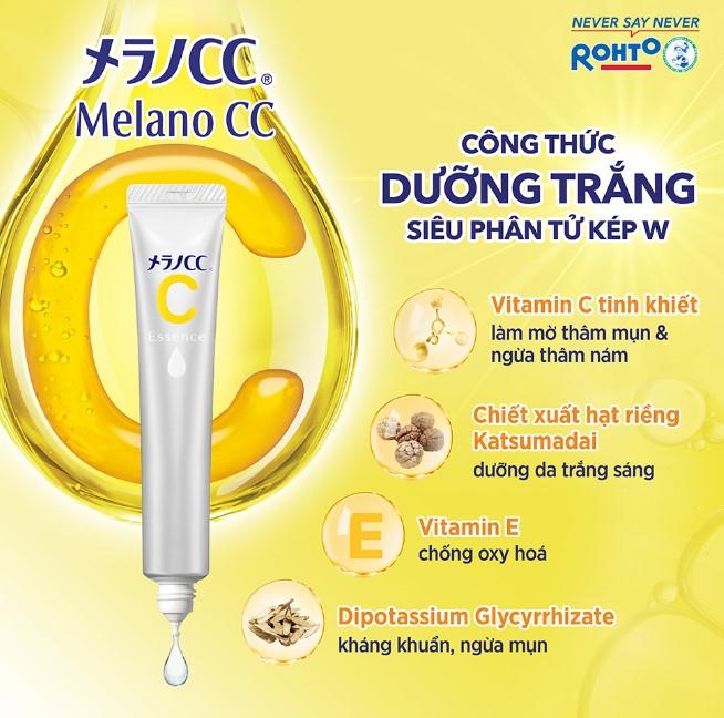 Tinh chất dưỡng trắng da chống thâm nám Melano CC Whitening Essence