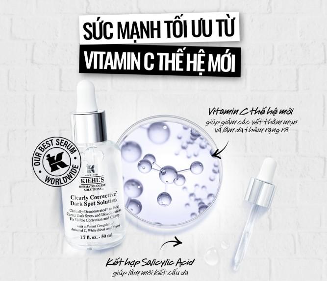 Tinh chất Kiehl's Clearly Corrective™ Dark Spot Solution