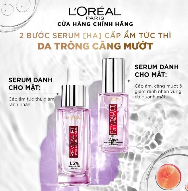 Tinh chất siêu cấp ẩm L'Oreal Paris Revitalift Pure Hyaluronic Acid 1.5%