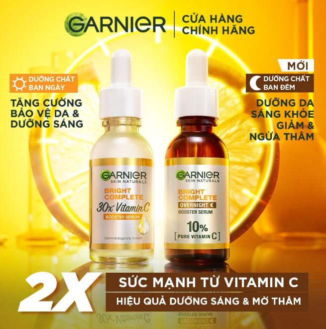 Tinh chất tăng cường sáng da mờ thâm Garnier