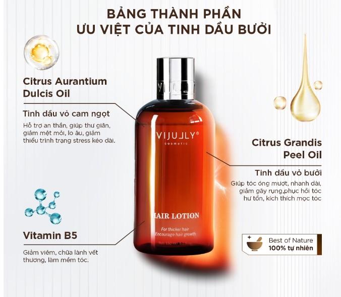 Tinh dầu bưởi Vijully - Hair Lotion