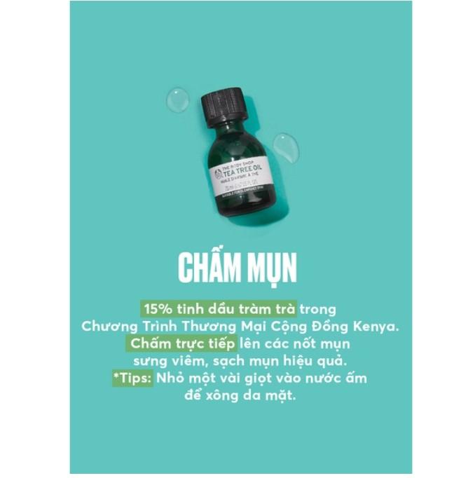 Tinh dầu cho da mụn The Body Shop Tea Tree Oil