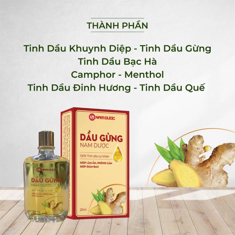 Tinh dầu gừng Nam Dược