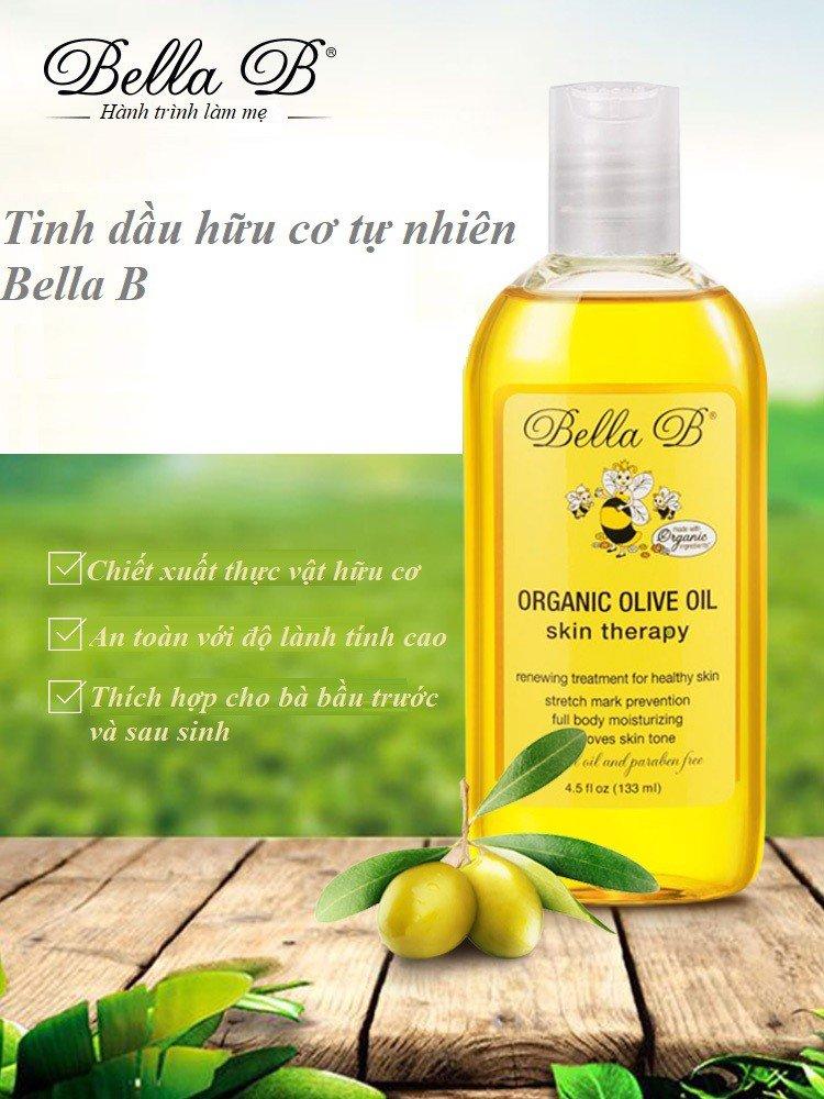 Tinh dầu Organic Olive Oil ngăn ngừa và trị rạn da Bella B