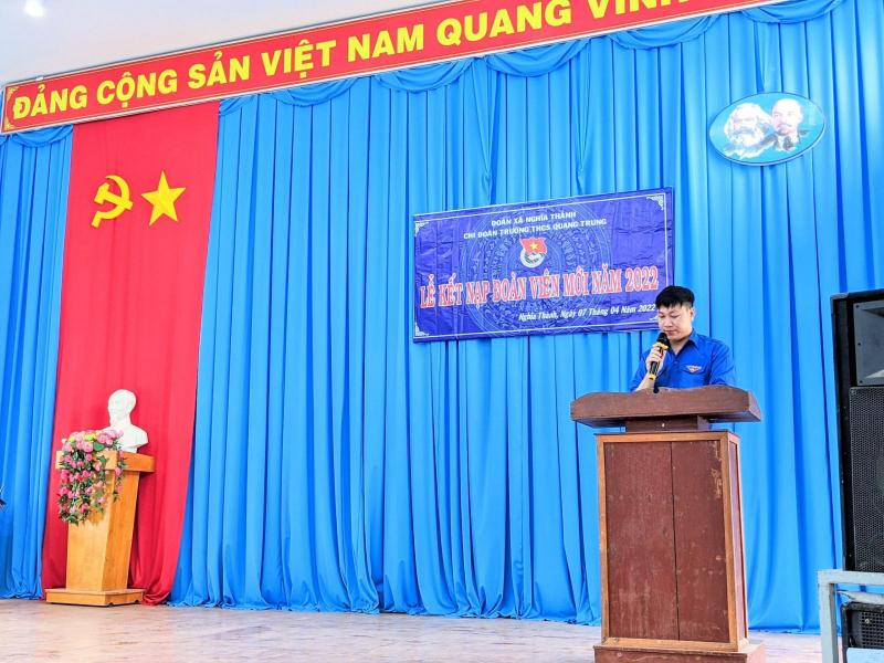 Lễ kết nạp đoàn viên mới diễn ra long trọng trọng ngày 26 -3