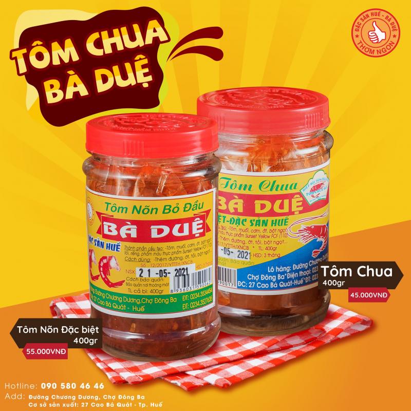 Tôm chua bà Duệ