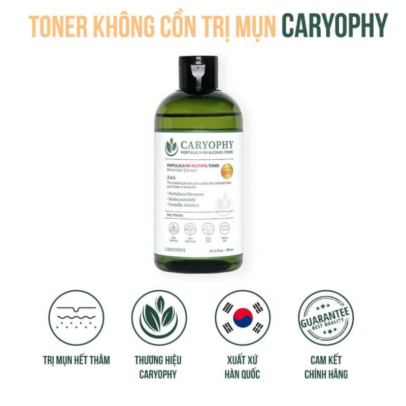 Toner Caryophy Portulaca không cồn Hàn Quốc