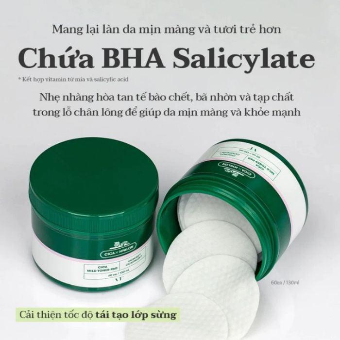 Toner Pad VT Cosmetics Cica Toner Mild