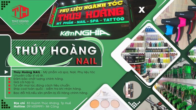 Tổng Kho phụ liệu nghành tóc - Thúy Hoàng Huế