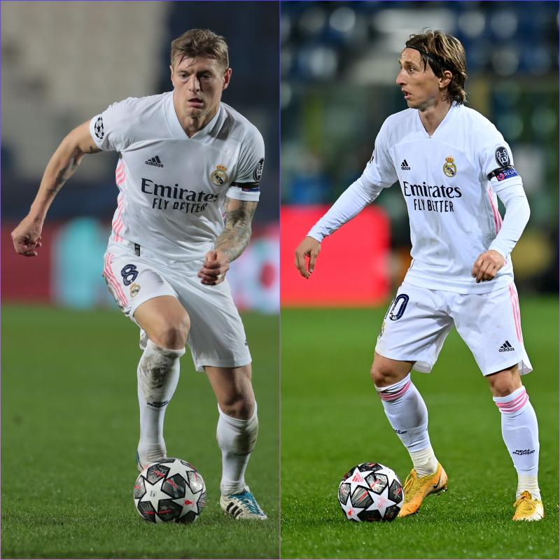 Toni Kroos và Luka Modric